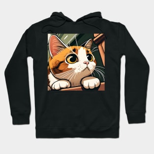 Cute Cat Face Chonk Meme Cat Hoodie